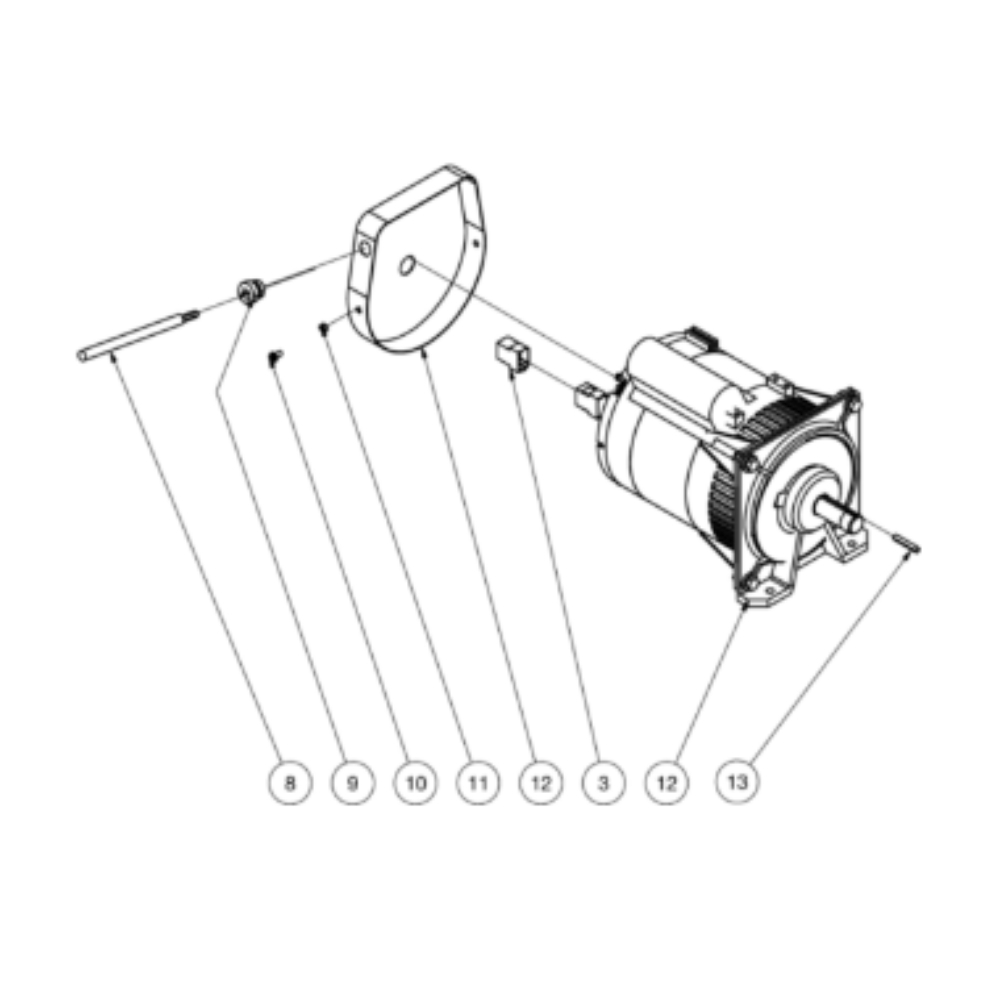 Generator Diagram and Parts List for HDS-3505-0K6A  Mi-T-M Pressure Washer
