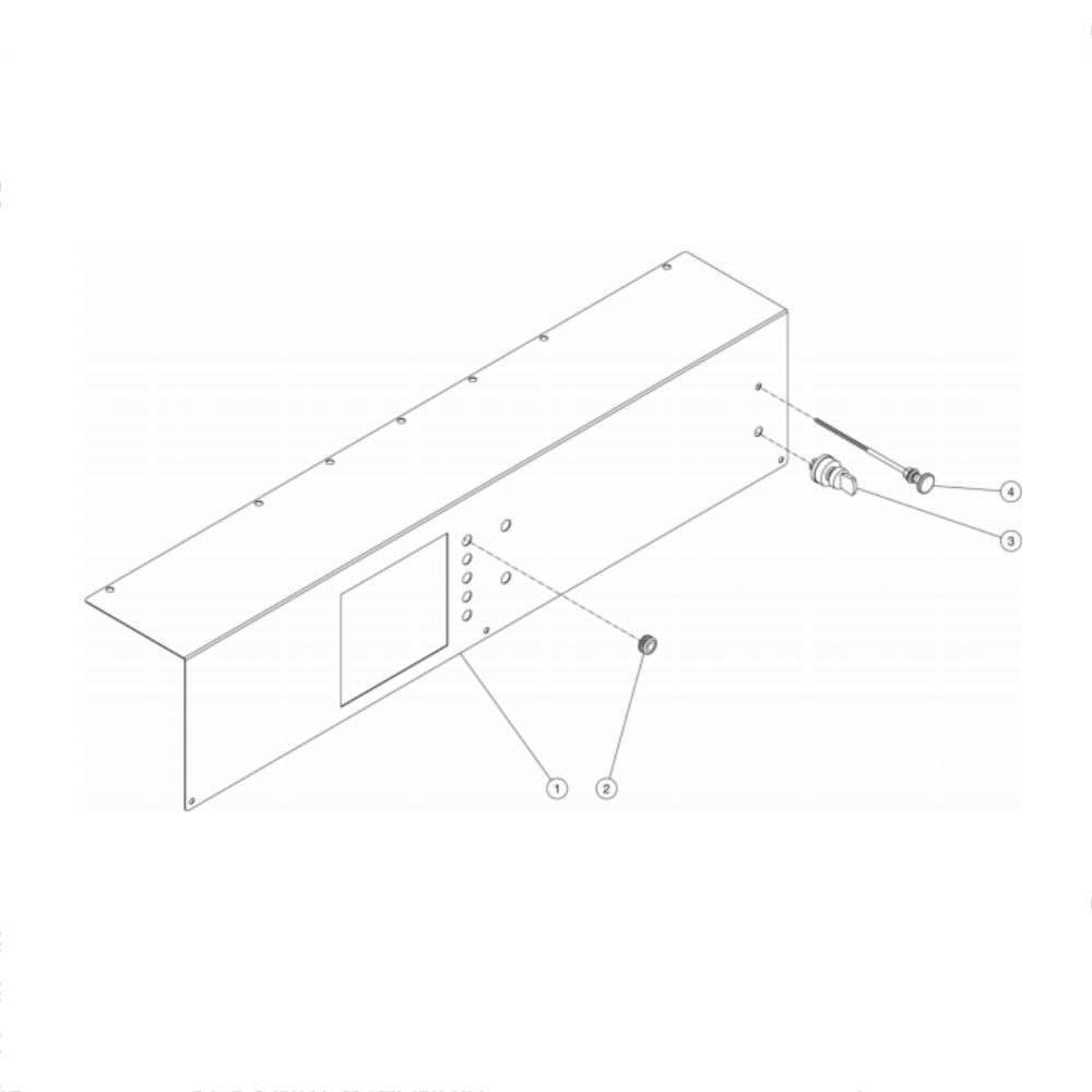 Control Panel Diagram and Parts List for HS-4004-0MAV  Mi-T-M Pressure Washer