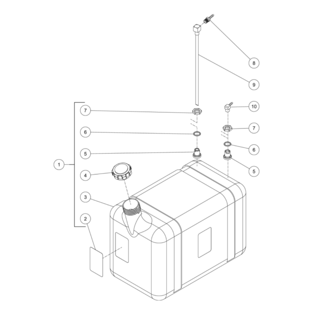 Electric Box Diagram and Parts List for HS-4004-1MAH  Mi-T-M Pressure Washer