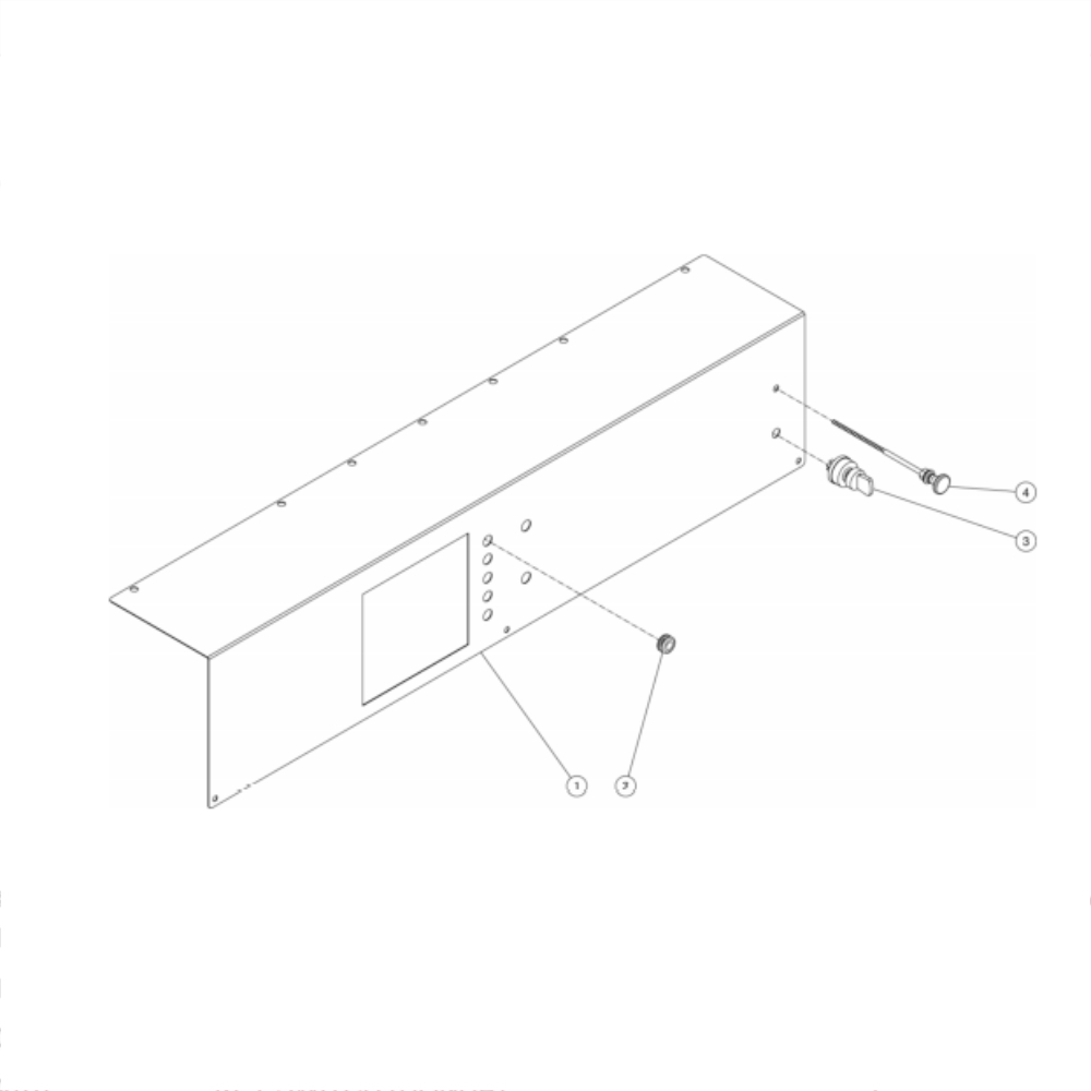 Control Panel Diagram and Parts List for HS-3008-0MGH  Mi-T-M Pressure Washer
