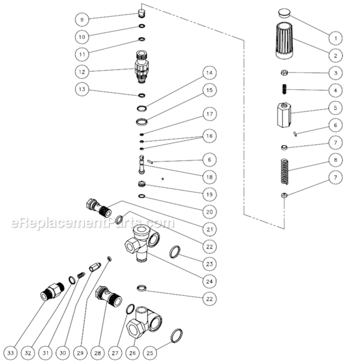 Page G Diagram and Parts List for CA-2703-0MHB  Mi-T-M Pressure Washer