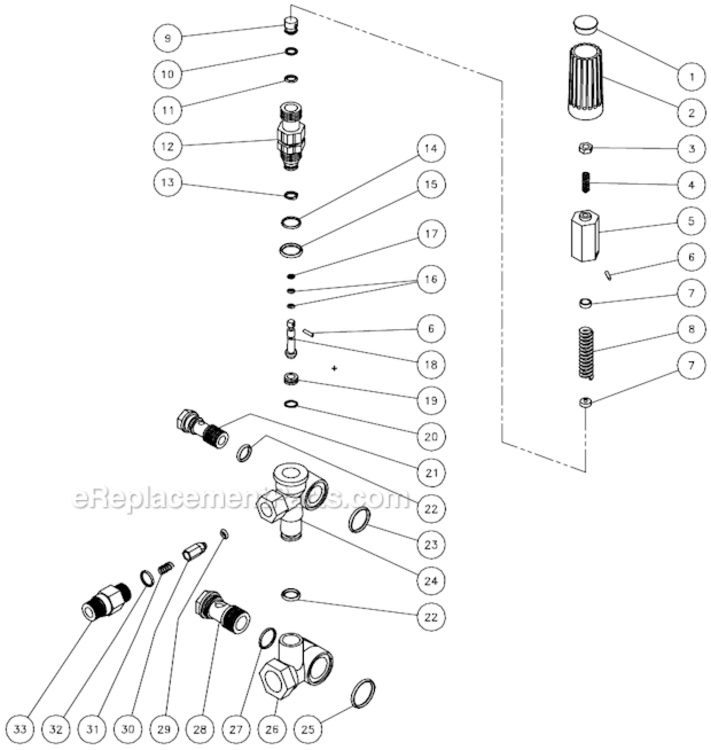Page G Diagram and Parts List for CA-2703-0MRB  Mi-T-M Pressure Washer