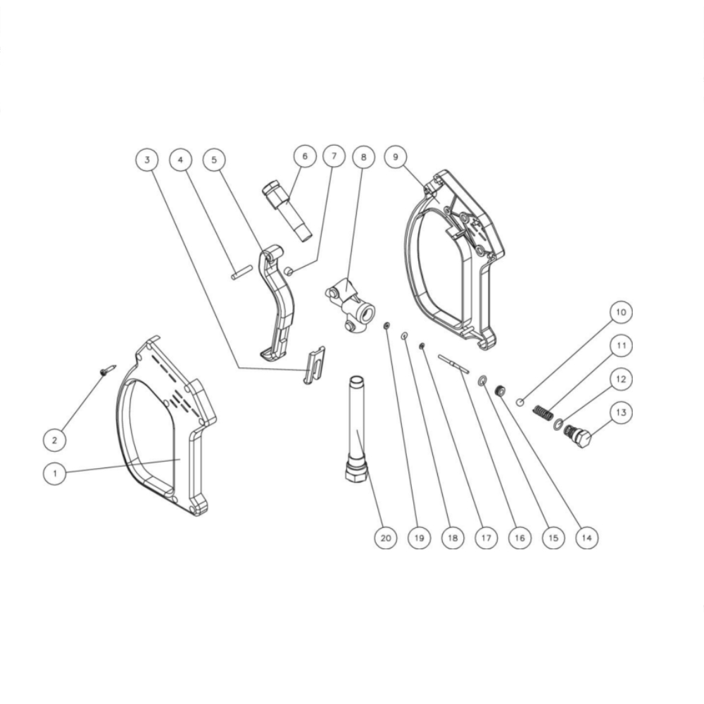 Gun Diagram and Parts List for HDS-4005-1K6G  Mi-T-M Pressure Washer