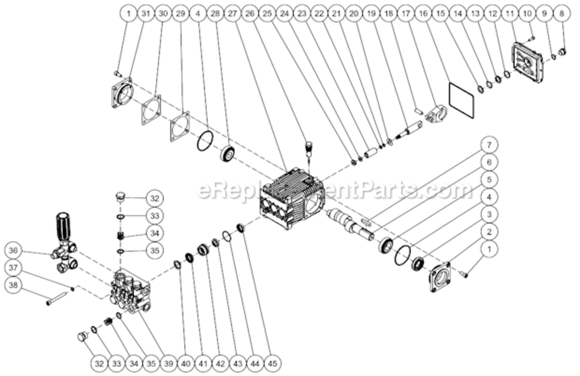 Page F Diagram and Parts List for CBA-2504-0MRB  Mi-T-M Pressure Washer