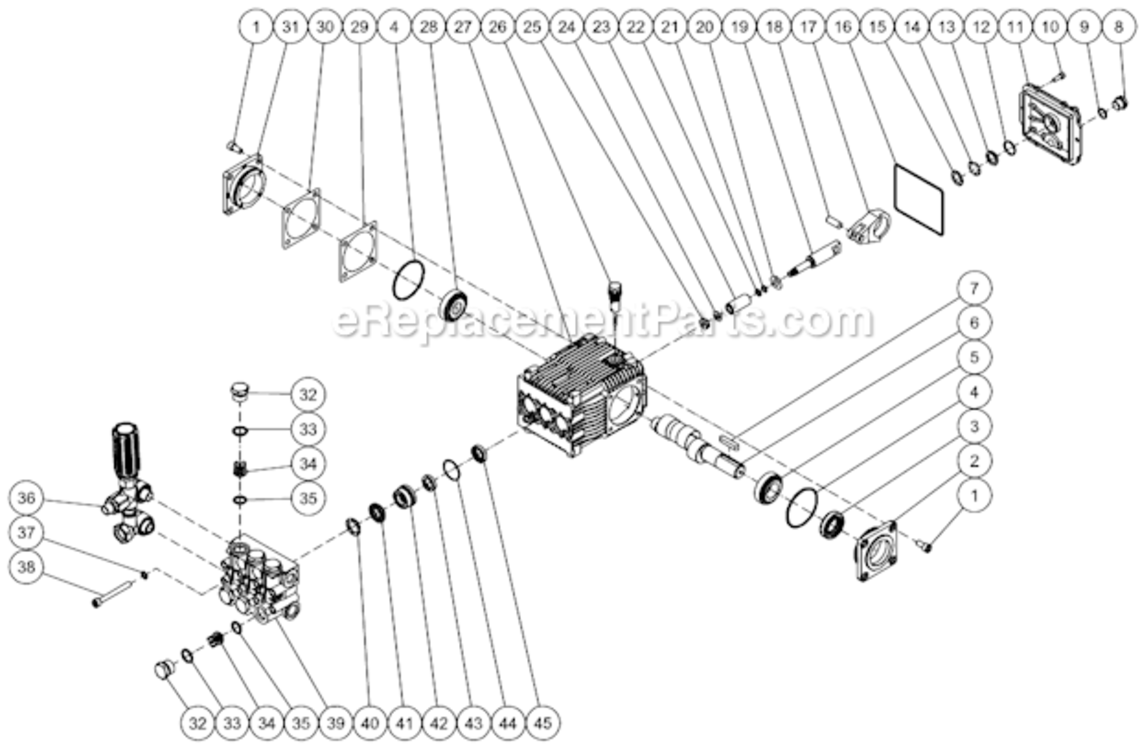 Page F Diagram and Parts List for CBA-3504-0MRB  Mi-T-M Pressure Washer