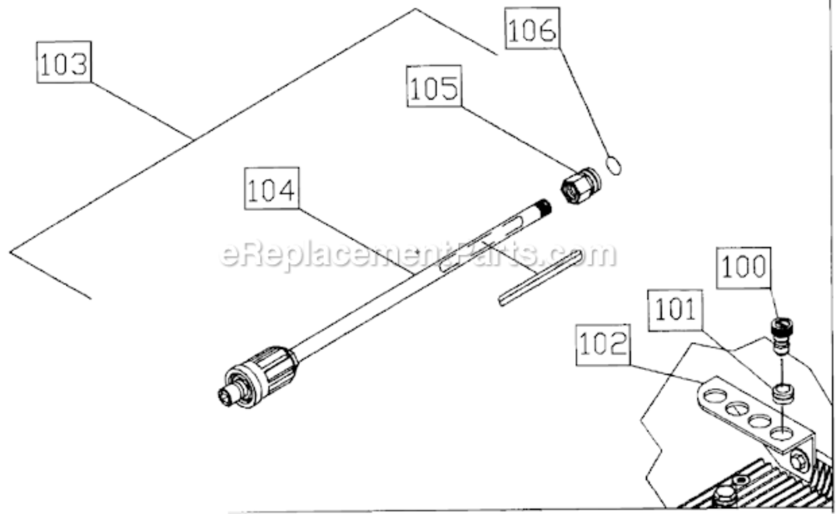 Page E Diagram and Parts List for CD-1504-1MHC  Mi-T-M Pressure Washer