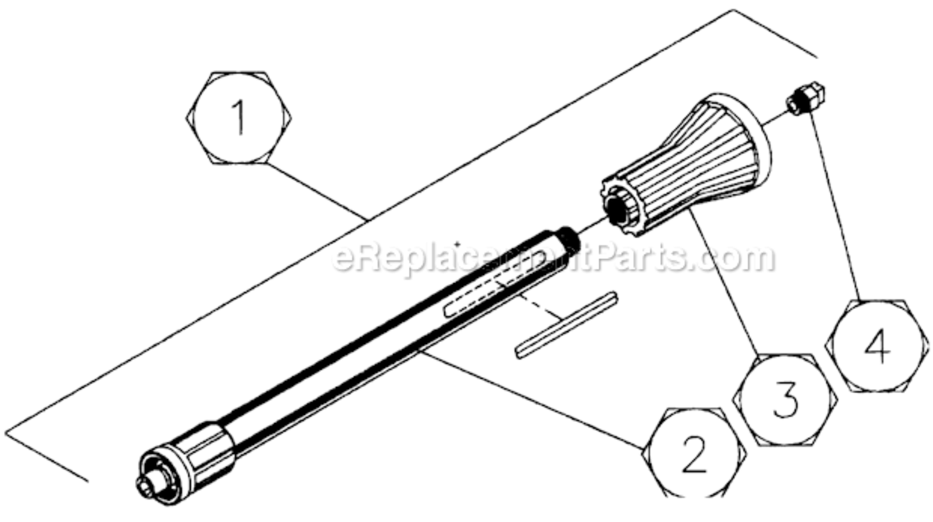 Old Pump Assembly Diagram and Parts List for CD-1504-1MVC  Mi-T-M Pressure Washer