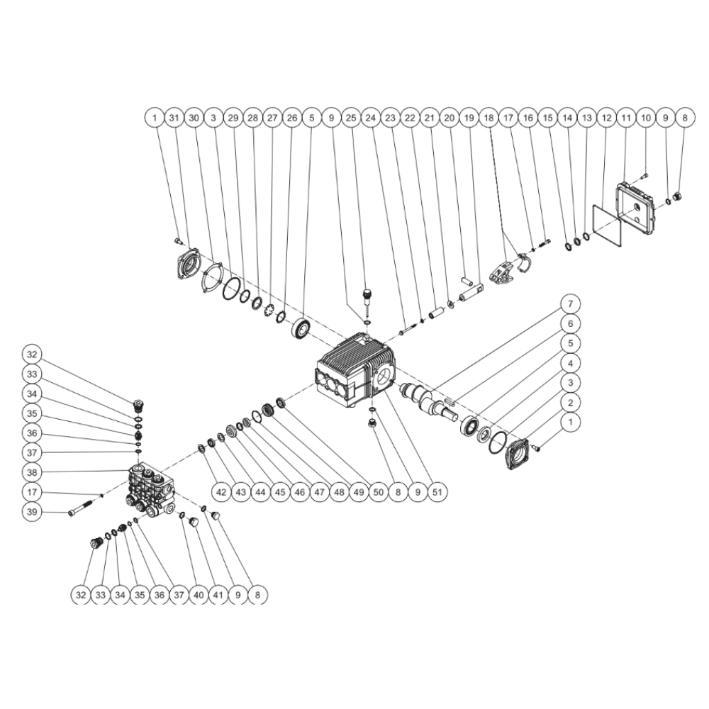Pump 3-0213 Diagram and Parts List for GC-5004-3MAH  Mi-T-M Pressure Washer