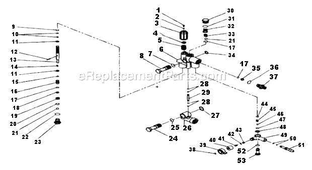 Unloader Assembly Diagram and Parts List for CM-2804-0MHC  Mi-T-M Pressure Washer