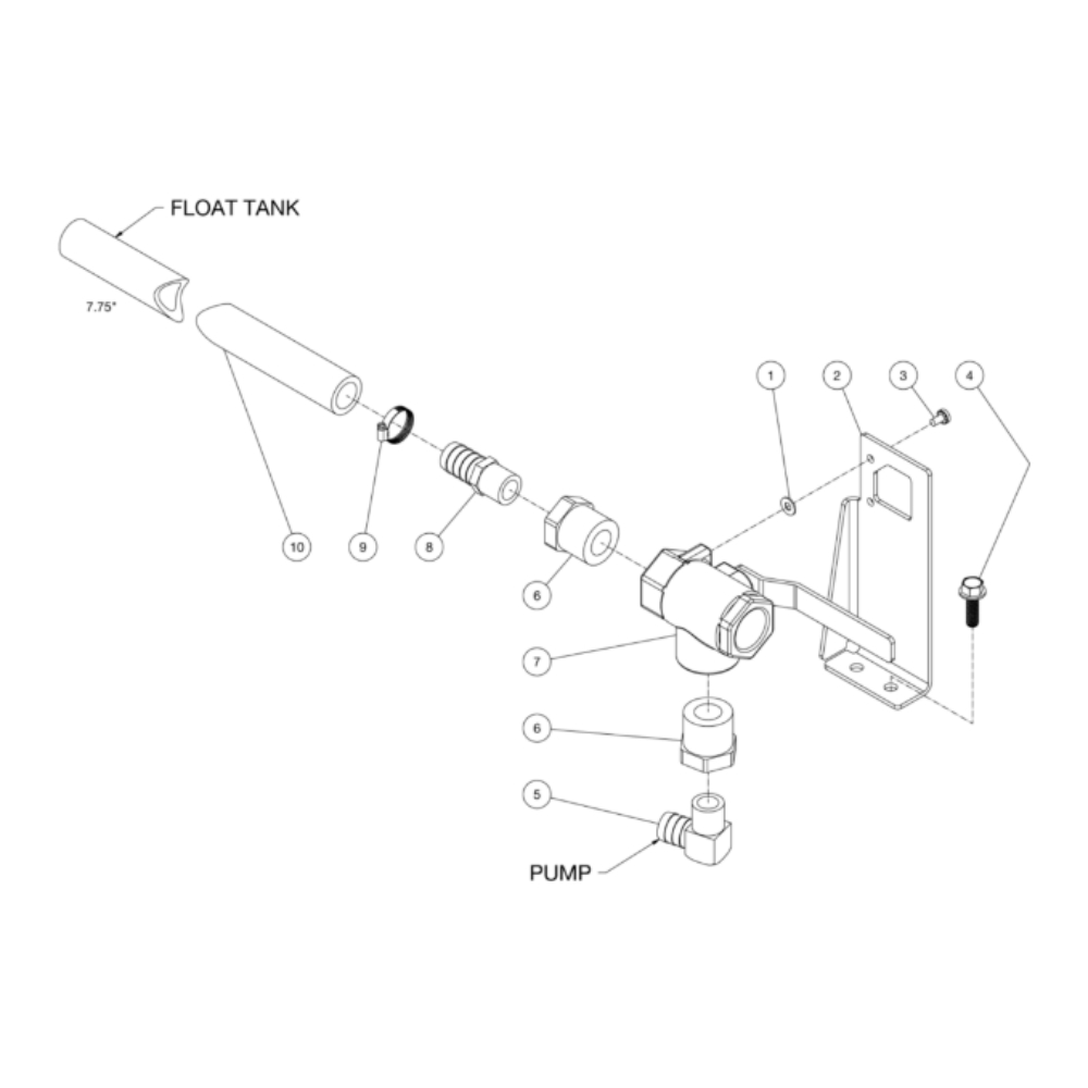 Ball Valve Diagram and Parts List for HDS-3505-0V6A  Mi-T-M Pressure Washer