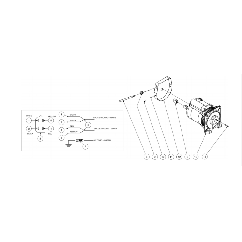 Generator Diagram and Parts List for HDS-4005-2H6G  Mi-T-M Pressure Washer