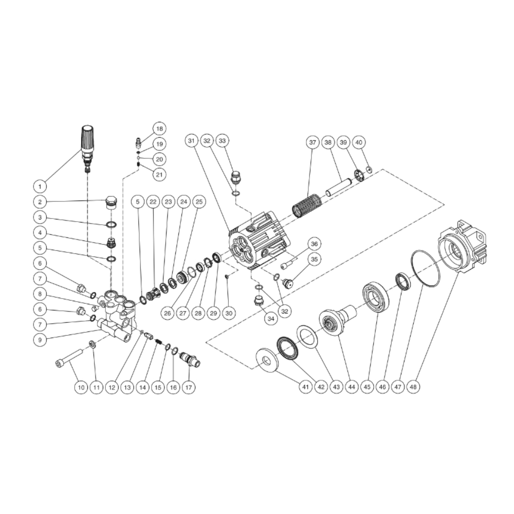 Pupm (3-0191) Diagram and Parts List for WP-2700-3MHB  Mi-T-M Pressure Washer