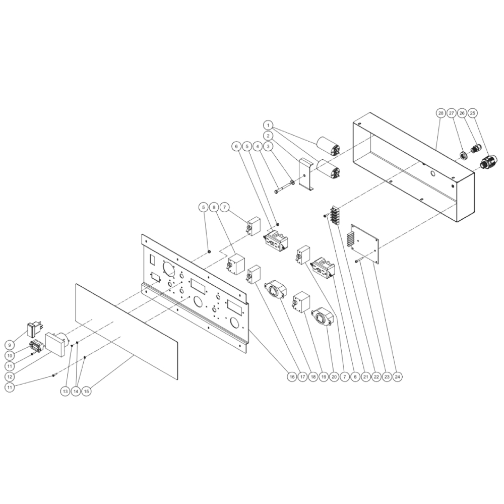 Electric Box Diagram and Parts List for GEN-6000-0MK0  Mi-T-M Generator