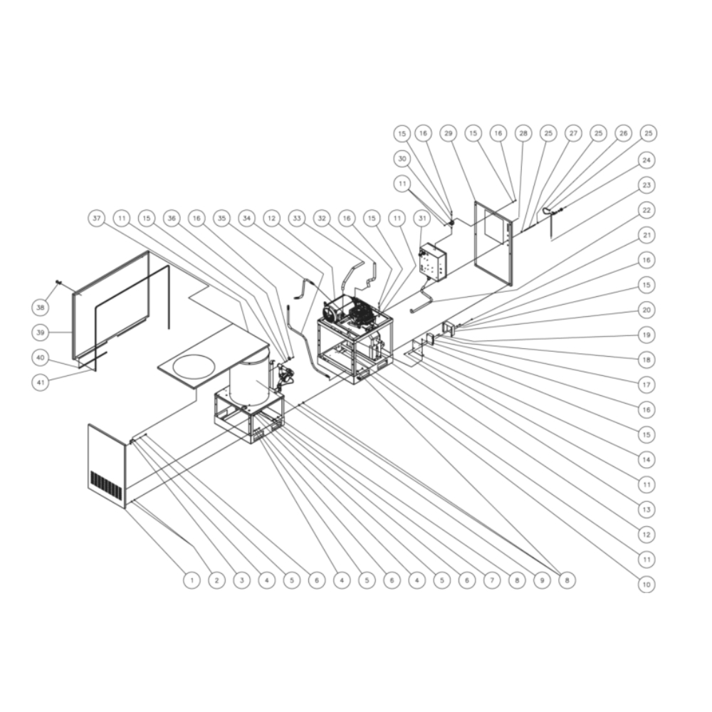 Frame Diagram and Parts List for HG-1805-1230  Mi-T-M Pressure Washer