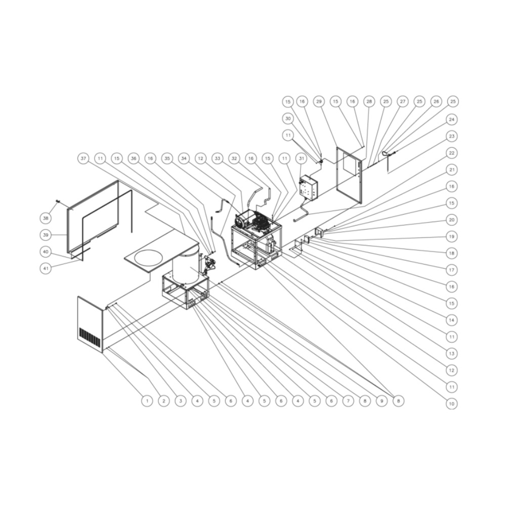 Frame Assemly Diagram and Parts List for HG-2004-1208  Mi-T-M Pressure Washer