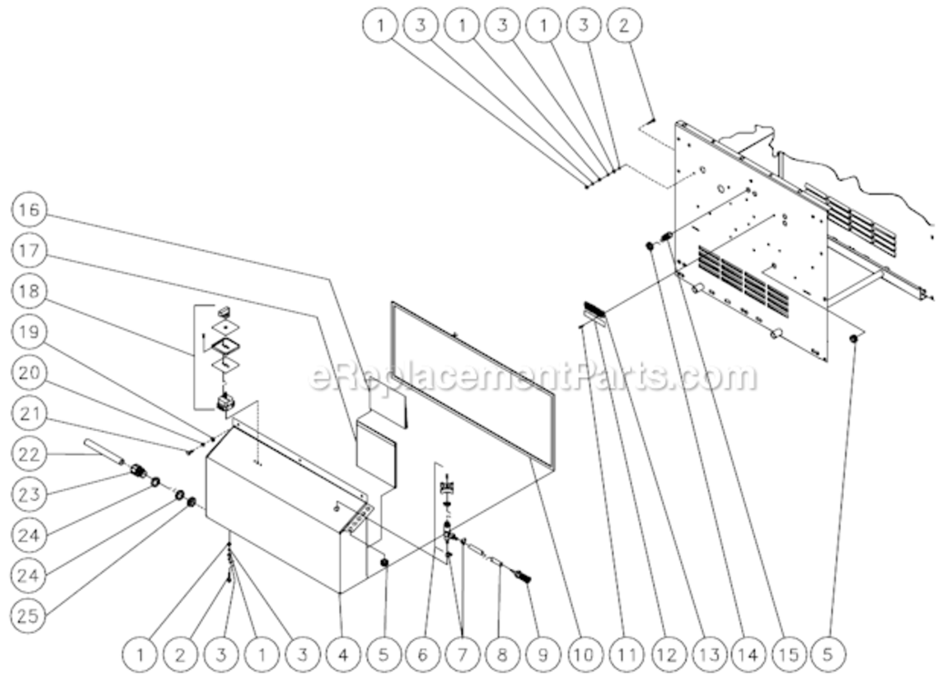 Electric Box Diagram and Parts List for HHS-303-0E1A  Mi-T-M Pressure Washer