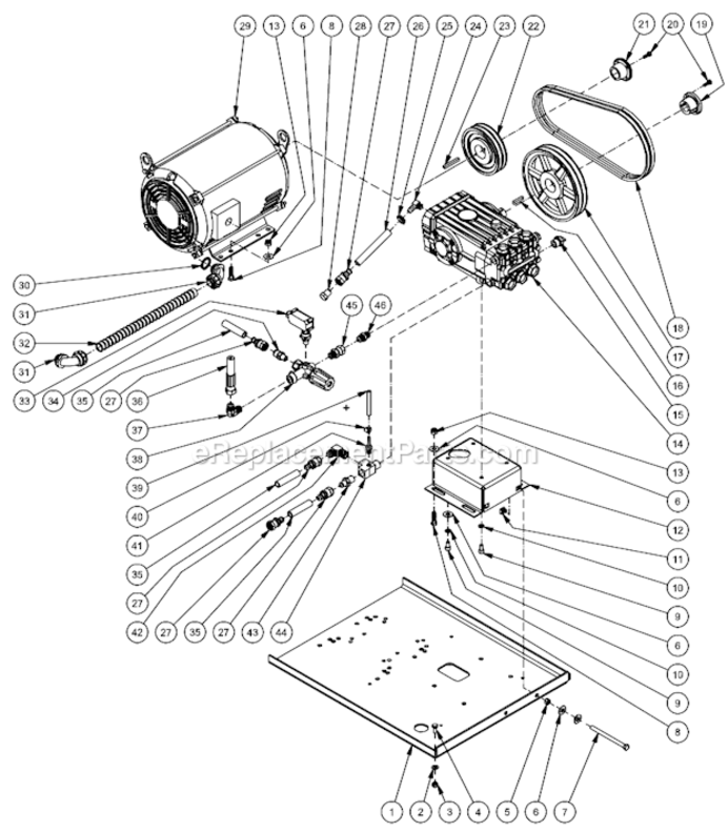 Page Q Diagram and Parts List for HHSSERIES  Mi-T-M Pressure Washer