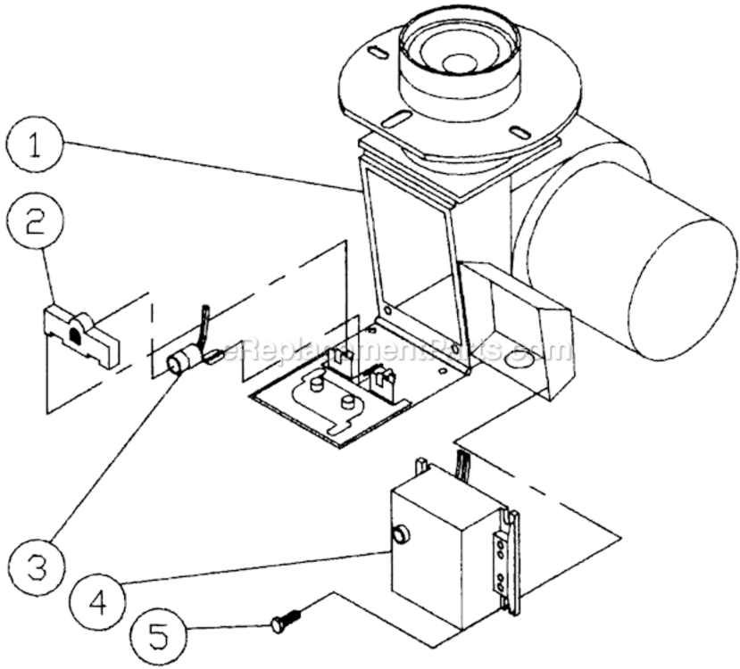 Cad Cell Assembly Diagram and Parts List for HS-3005-CMK0  Mi-T-M Pressure Washer
