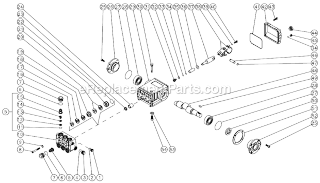 Page O Diagram and Parts List for HS-3005-CMV1  Mi-T-M Pressure Washer