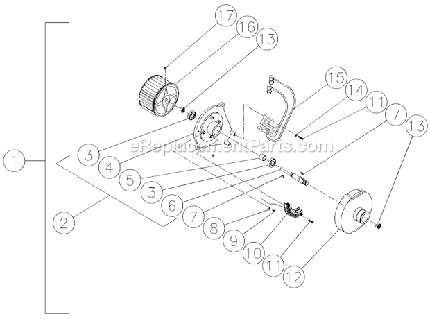 Emf Assembly Diagram and Parts List for HSD-3005-0MGV  Mi-T-M Pressure Washer