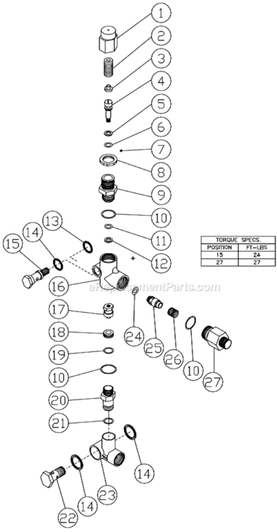 Unloader Diagram and Parts List for HSE-2003-0M10  Mi-T-M Pressure Washer