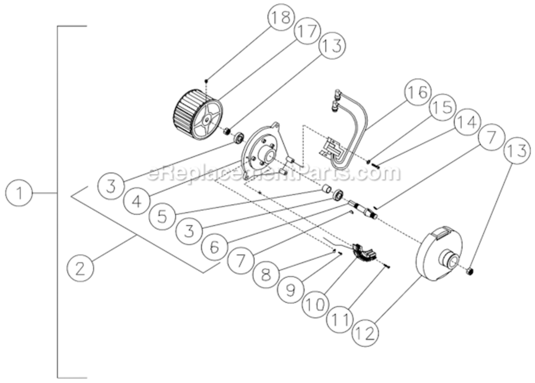 Emf System Diagram and Parts List for HSP-2003-3MGH  Mi-T-M Pressure Washer