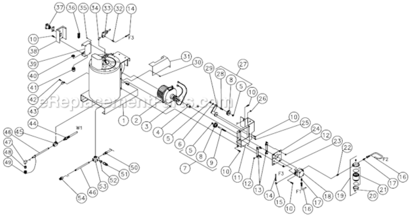 Heat Exchanger/Emf System Before S/N 15035591 Diagram and Parts List for HSP-2403-1MGH  Mi-T-M Pressure Washer