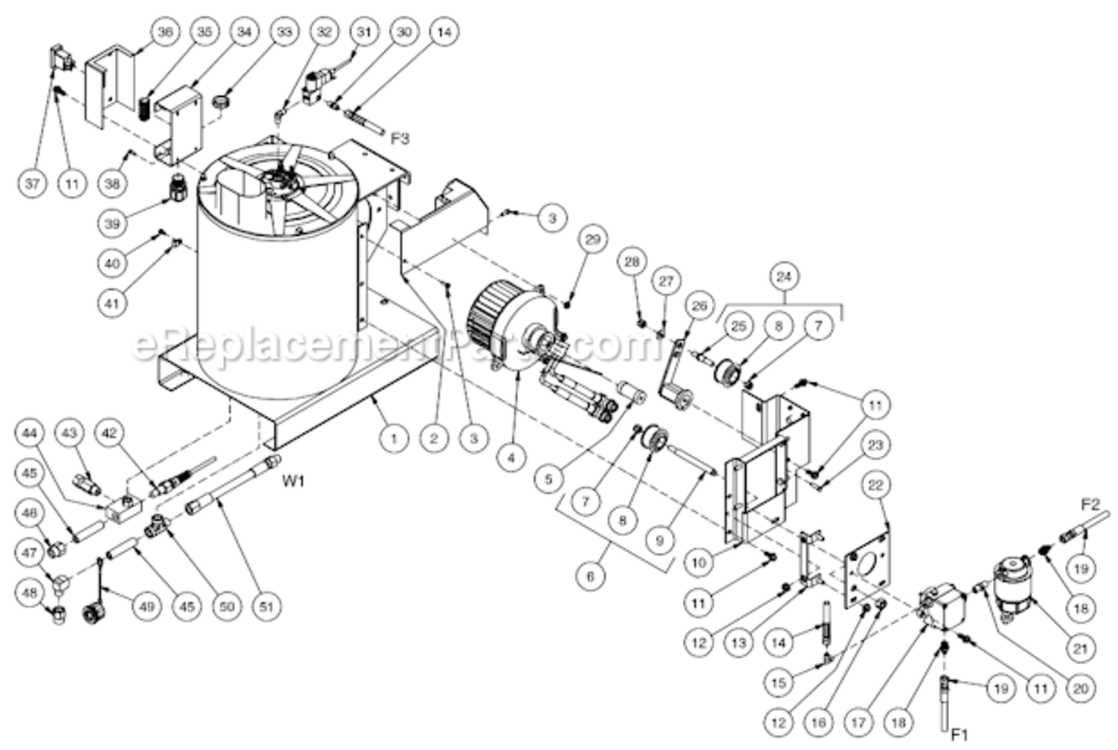 Heat Exchanger/Emf System After S/N 15035591 Diagram and Parts List for HSP-2403-1MGH  Mi-T-M Pressure Washer