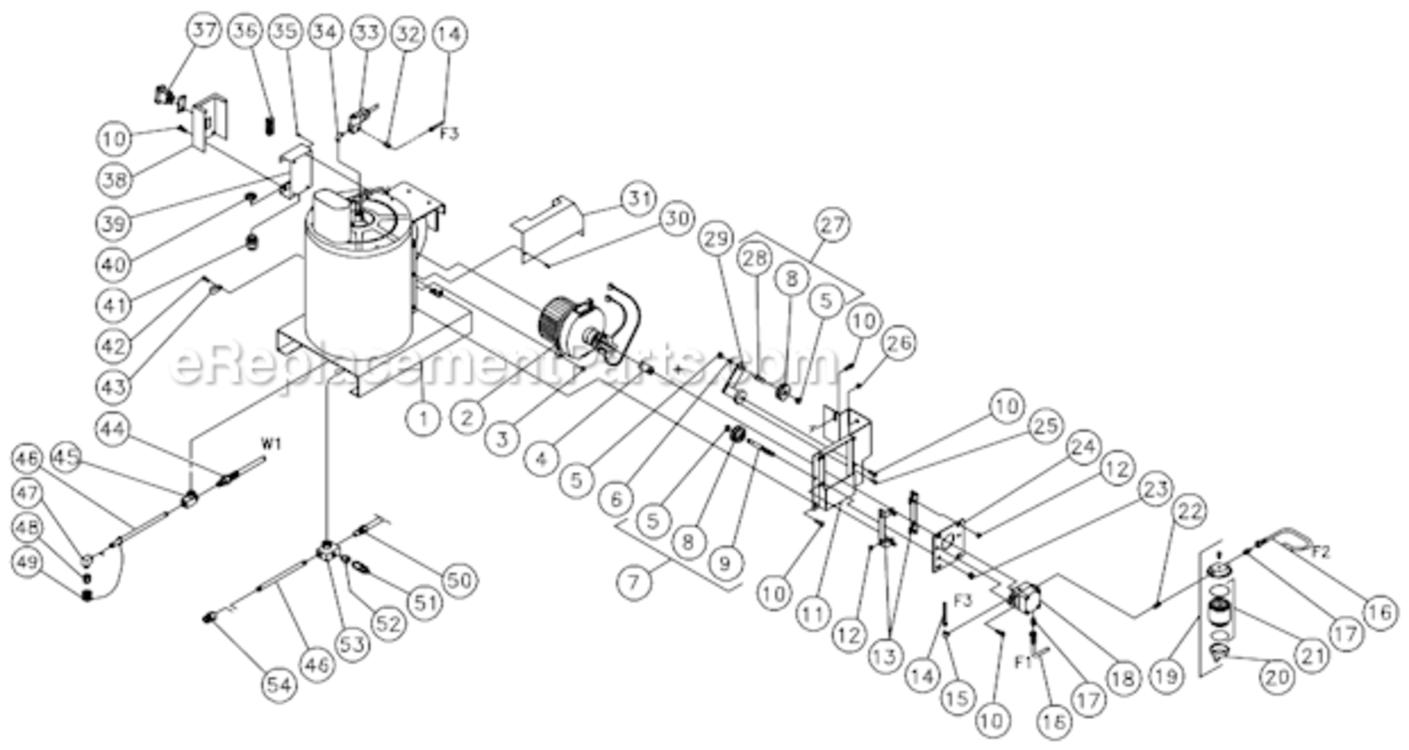 Heat Exchanger/Emf System Before S/N 15035591 Diagram and Parts List for HSP-2403-3MGH  Mi-T-M Pressure Washer