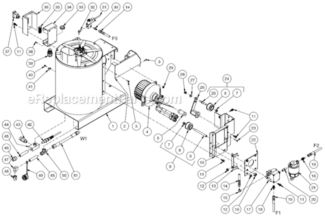 Heat Exchanger/Emf System After S/N 15035591 Diagram and Parts List for HSP-2403-3MGH  Mi-T-M Pressure Washer
