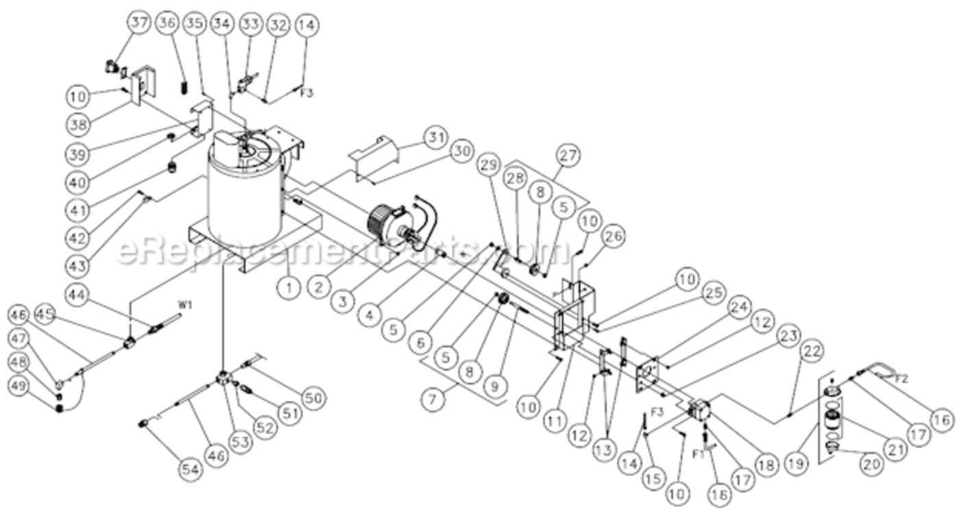 Heat Exchanger/Emf System Before S/N 15035591 Diagram and Parts List for HSP-2403-3MGR  Mi-T-M Pressure Washer