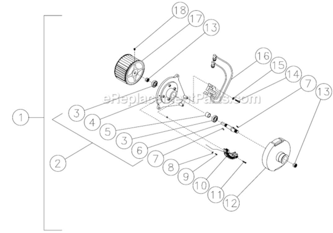 Emf System Diagram and Parts List for HSP-2403-3MGR  Mi-T-M Pressure Washer
