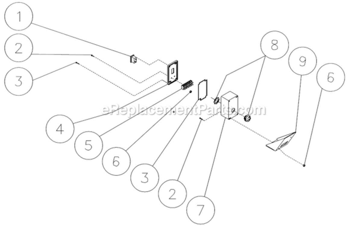 Electric Box Diagram and Parts List for HSP-3504-3MGH  Mi-T-M Pressure Washer