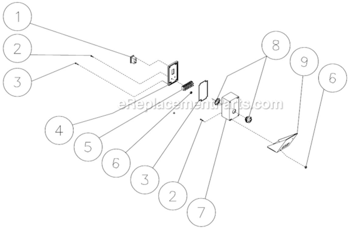 Electric Box Diagram and Parts List for HSP-3504-3MGR  Mi-T-M Pressure Washer