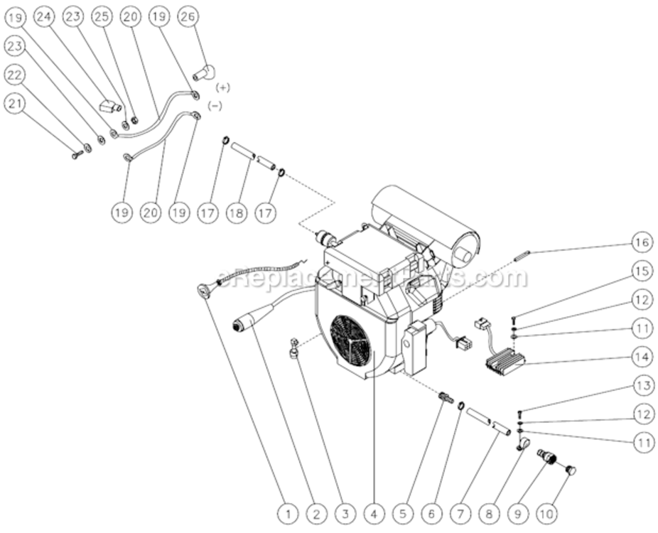 Page S Diagram and Parts List for HSSERIES  Mi-T-M Pressure Washer