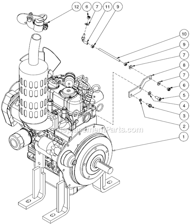 Page Y Diagram and Parts List for HSSERIES  Mi-T-M Pressure Washer