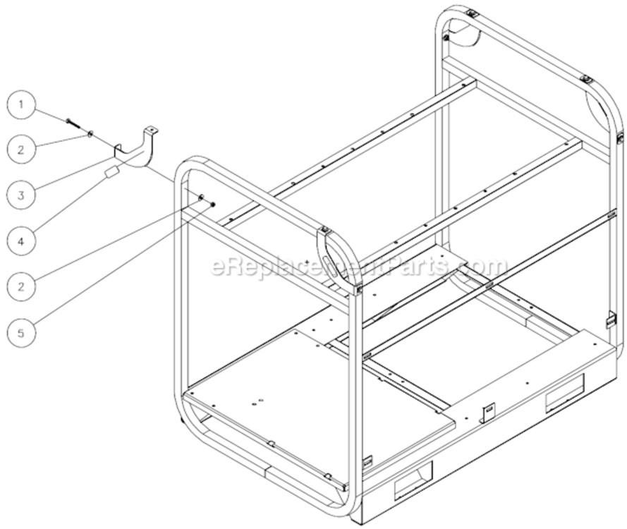 Lifting Hook Diagram and Parts List for HSSERIES  Mi-T-M Pressure Washer