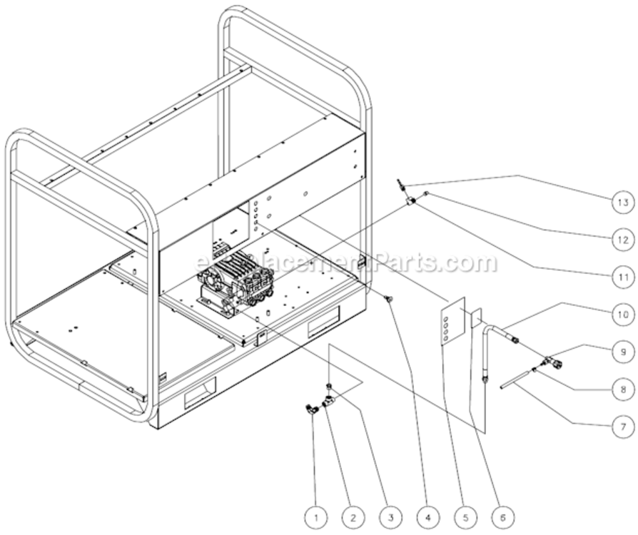 Steam Diagram and Parts List for HSSERIES  Mi-T-M Pressure Washer
