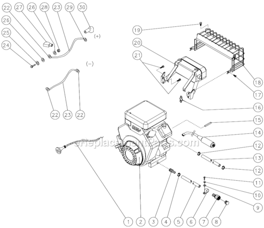 Page S Diagram and Parts List for HVSSERIES  Mi-T-M Pressure Washer