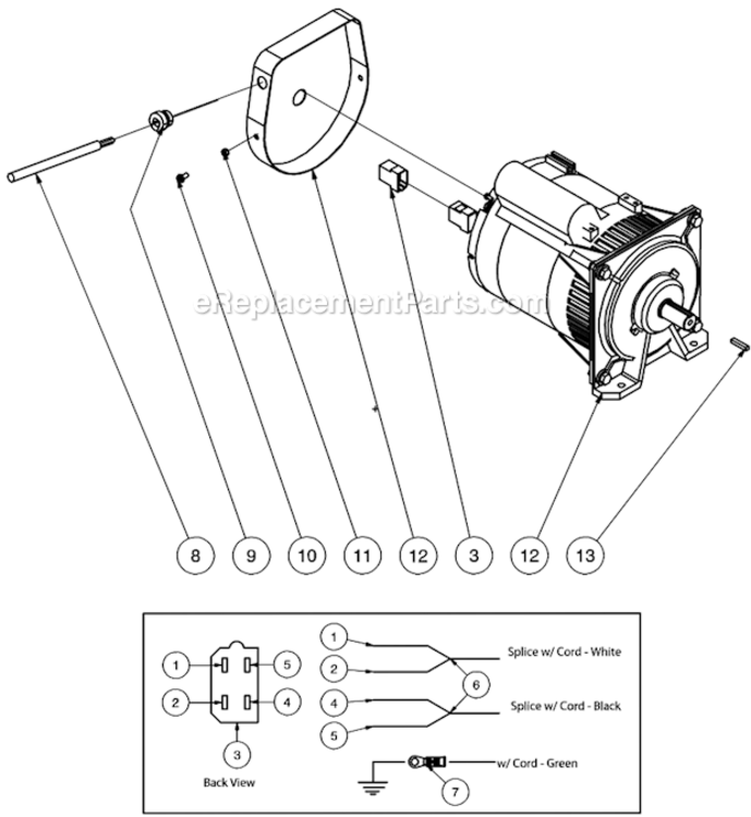 Generator Diagram and Parts List for HVSSERIES  Mi-T-M Pressure Washer