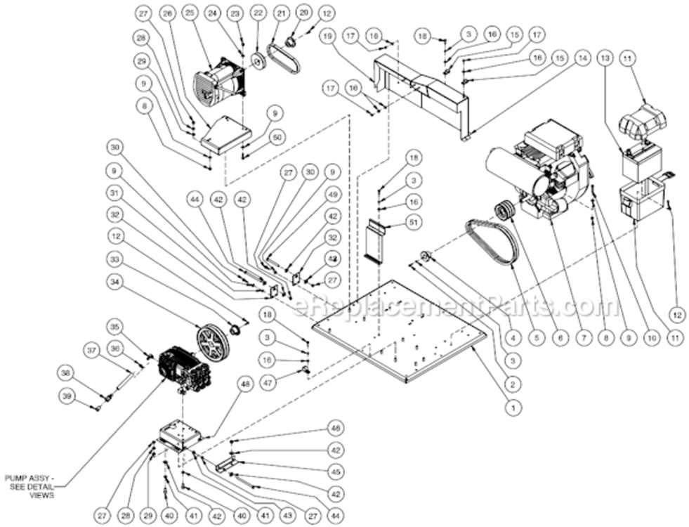 Page AU Diagram and Parts List for HVSSERIES  Mi-T-M Pressure Washer