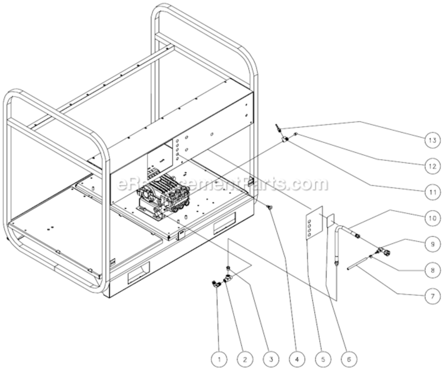 Steam Diagram and Parts List for HVSSERIES  Mi-T-M Pressure Washer