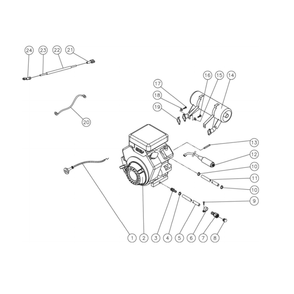 Engine Diagram and Parts List for HS-4004-0MAV  Mi-T-M Pressure Washer