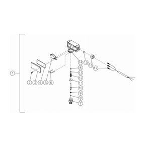 Pressure Switch Diagram and Parts List for HS-4004-0MAH  Mi-T-M Pressure Washer