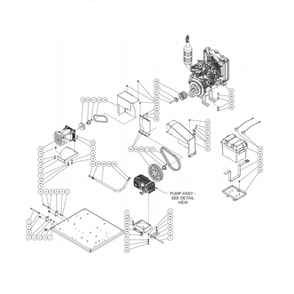 Isolation Plate Diagram and Parts List for HS-3006-0MGD  Mi-T-M Pressure Washer