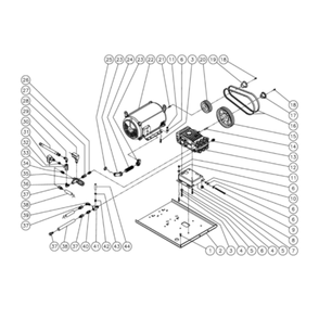 Motor/Pump Diagram and Parts List for HHD-3004-0E5G  Mi-T-M Pressure Washer