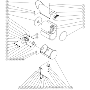 Heat Exchanger Diagram and Parts List for HHS-3004-0E3A  Mi-T-M Pressure Washer