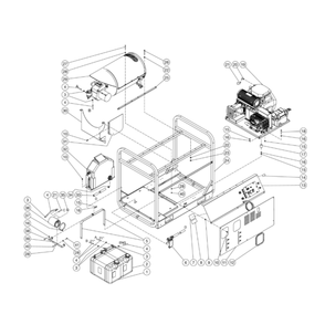 Unit Diagram and Parts List for HDS-3505-1H6G  Mi-T-M Pressure Washer
