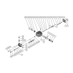 Pump Diagram and Parts List for HHS-1502-1E1A  Mi-T-M Pressure Washer