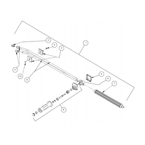 Dual Lance Diagram and Parts List for HG-3004-3460  Mi-T-M Pressure Washer